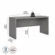 preview thumbnail 12 of 46, Echo 60W Credenza Desk from Office by kathy ireland®