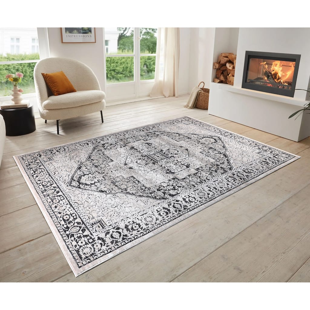 Ray Collection Modern Abstract Oriental Area Rug