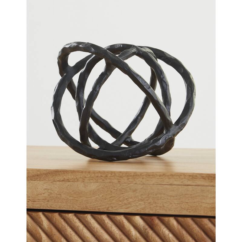 Signature Design by Ashley Barlee Black Sculpture - 6.5"W x 8.88"D x 6.75"H