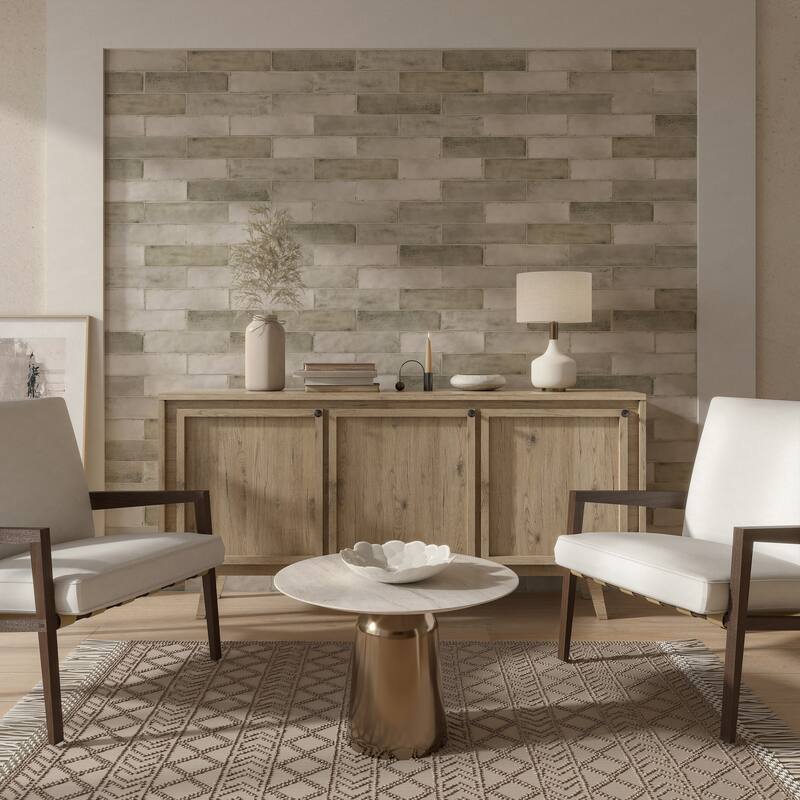 Relic 3 in. x 12 in. Glazed Ceramic Subway Wall Tile - Smoky Taupe Matte - 3 in. x 12 in.