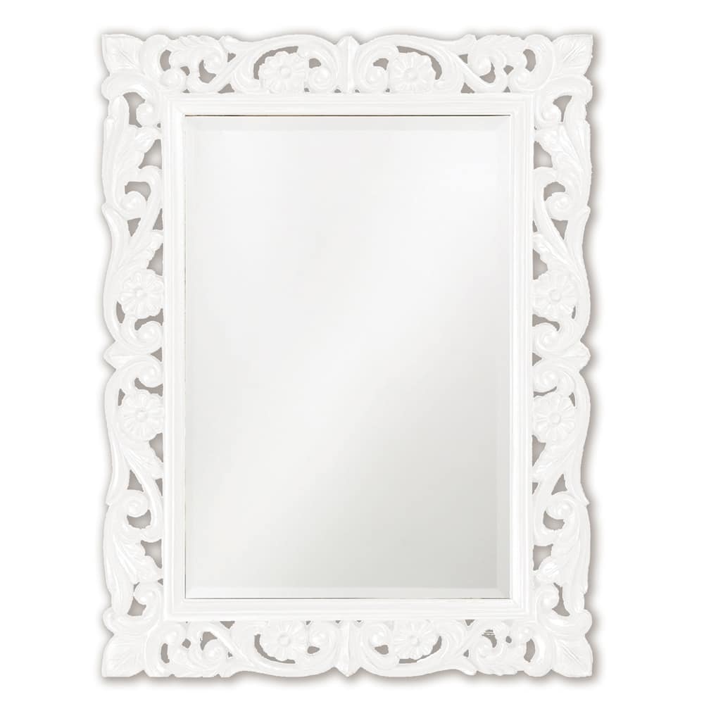 Allan Andrews Chateau Mirror - Glossy White - 31.1/2" x 42" x 1.3/4