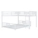 preview thumbnail 19 of 26, L-Shaped Metal Bunk Bed with Ladder and Guardrails, Twin Over Full Size Heavy Duty Bunk Bedframe with Slats Support