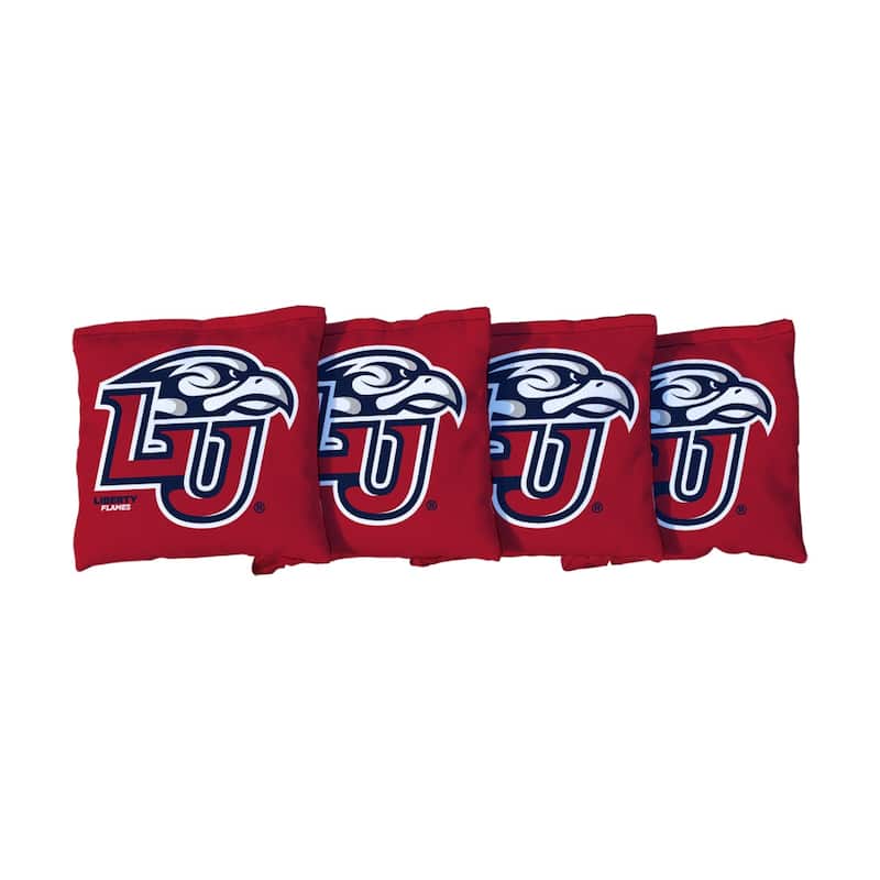 Liberty University Flames Red Cornhole Bags - Corn Filled