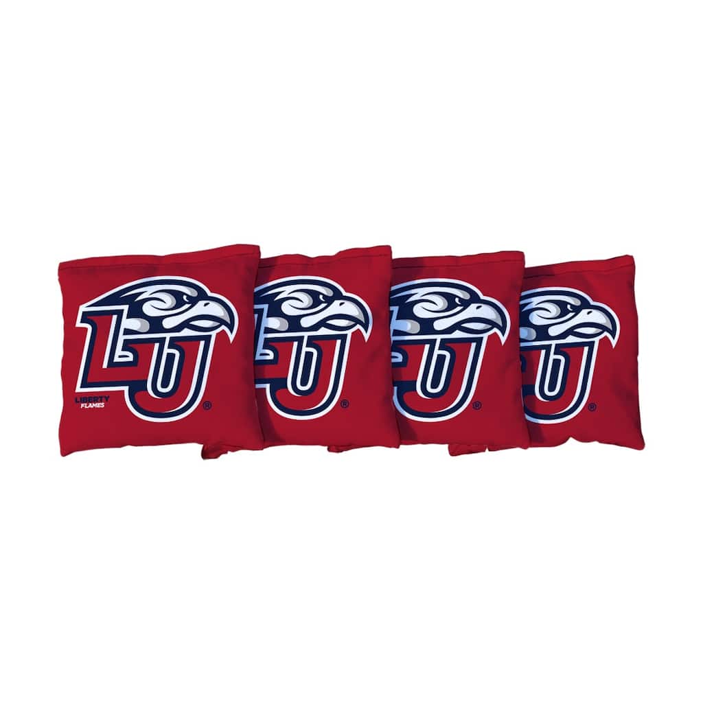 Liberty University Flames Red Cornhole Bags