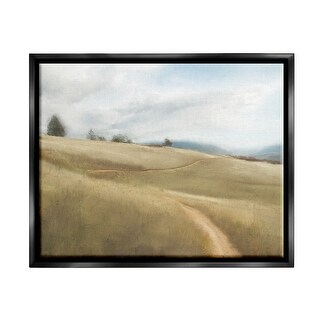 Stupell Country Path Landscape Framed Floater Canvas Wall Art Design by ...