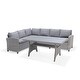 preview thumbnail 6 of 6, Amazonia Creme Outdoor 3 Piece Deep Patio Dining Set - 3pc