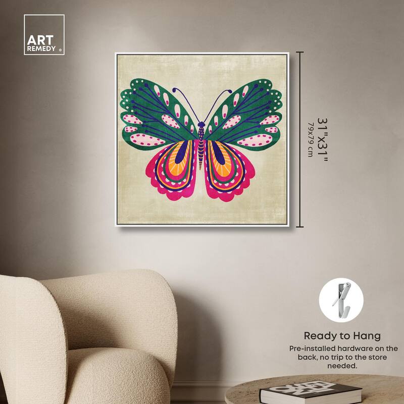 Butterfly Wings Canvas by Art Remedy