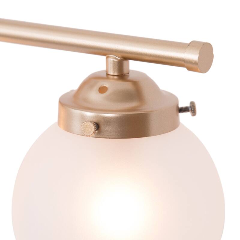 Bela Modern 4-Light Gold Bathroom Vanity Light Frosted Glass Wall Sconce