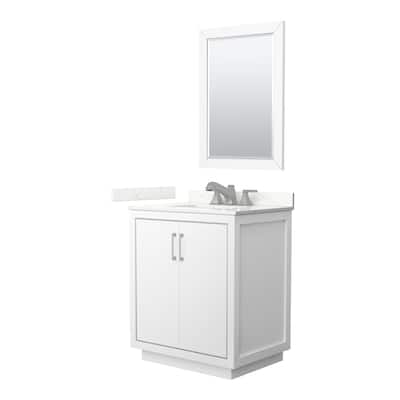 Wyndham Collection WCF111130S-QTZ-US3M24 Icon 30" Free Standing Single