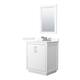 Option White / Giotto Quartz Top / Brushed Nickel
