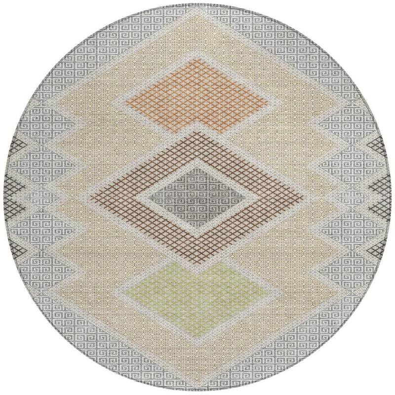 HomeRoots Geometric Transitional Rectangle Outdoor Rug
