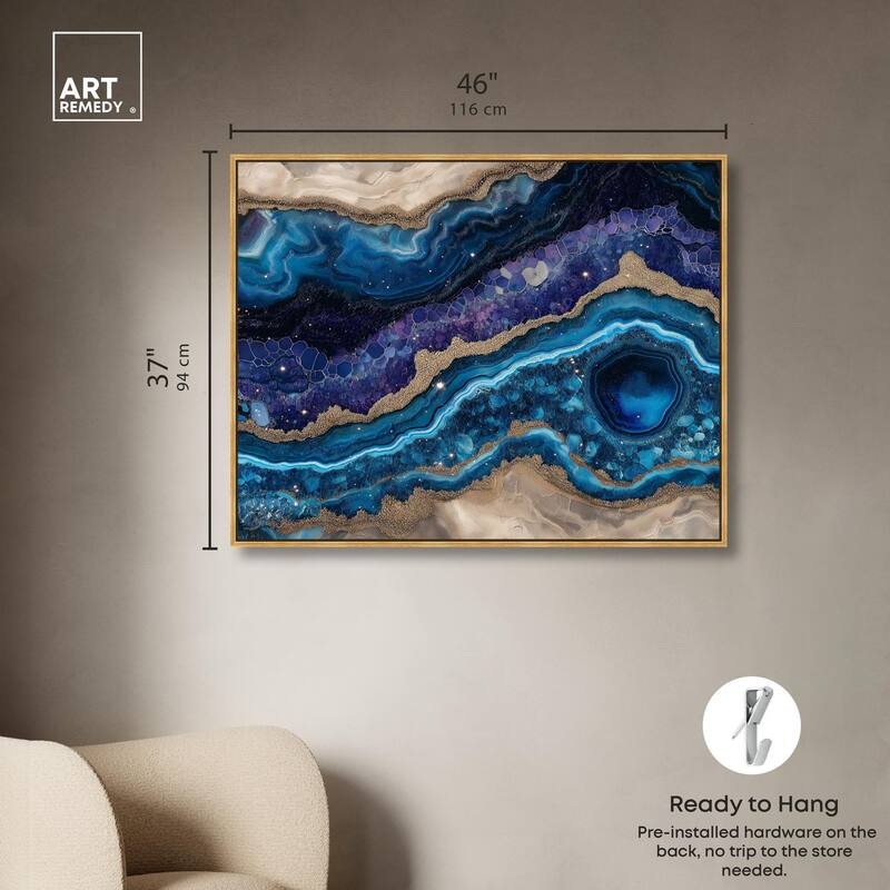 Galactic Geode I Canvas by Art Remedy