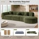 preview thumbnail 4 of 10, Christopher Knight Home- Buker Curved Polyester Sectional Sofa