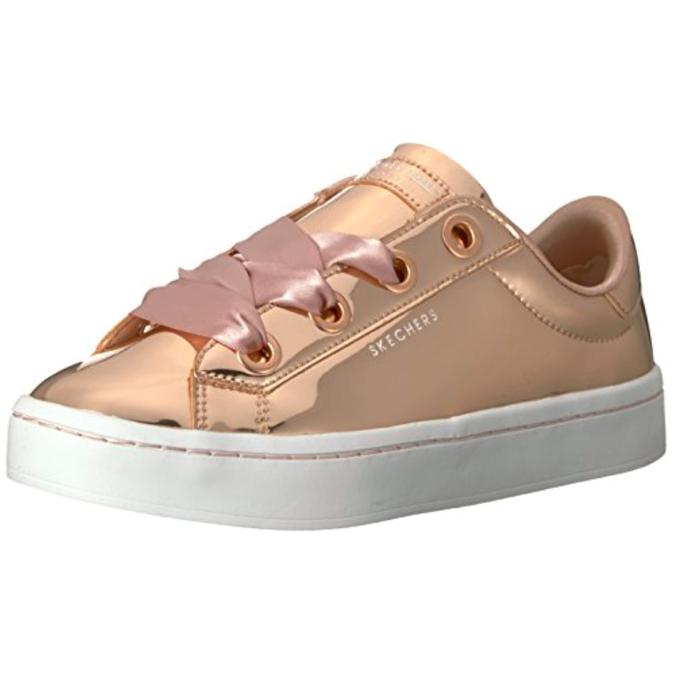 Skecher Street Women's Hi Lite Metallic Patent Sneaker,Rosegold Skecher Street Women's Hi Lite Metallic Patent Sneaker,Rosegold
