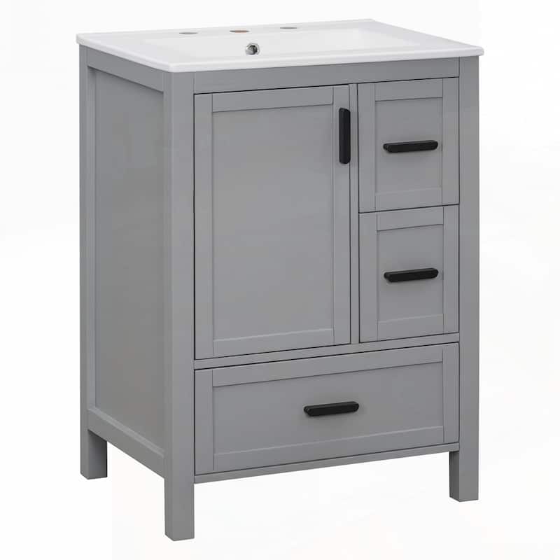 Bathroom Vanity with Ceramic Sink