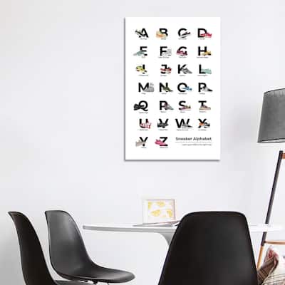 iCanvas "Sneaker Alphabet" by avesix Canvas Print