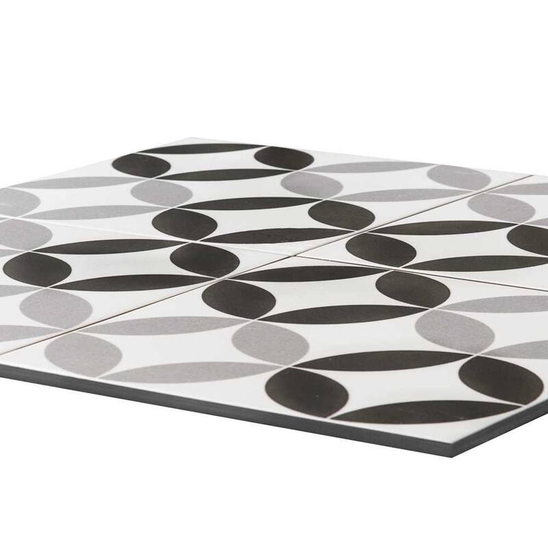 Twinkle 9x9 Matte Porcelain Encaustic Tile - Floor, Wall, Backsplash