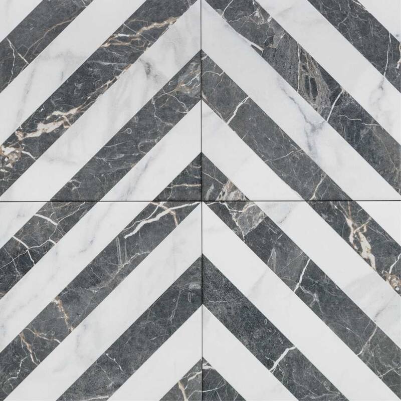 Palace 8x8 Matte Wood Look Porcelain Encaustic Tile - Floor, Wall & Backsplash