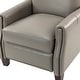 preview thumbnail 68 of 97, Gladis Cigar Genuine Leather Recliner with Nailhead Trim