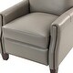 preview thumbnail 69 of 96, Gladis Modern Retro Genuine Leather Recliner with Nailhead Trim Set of 2 by HULALA HOME