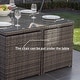preview thumbnail 14 of 19, 16-Seater Aluminum Patio Dining Sets with Cushions and Tempered Glass Tabletop