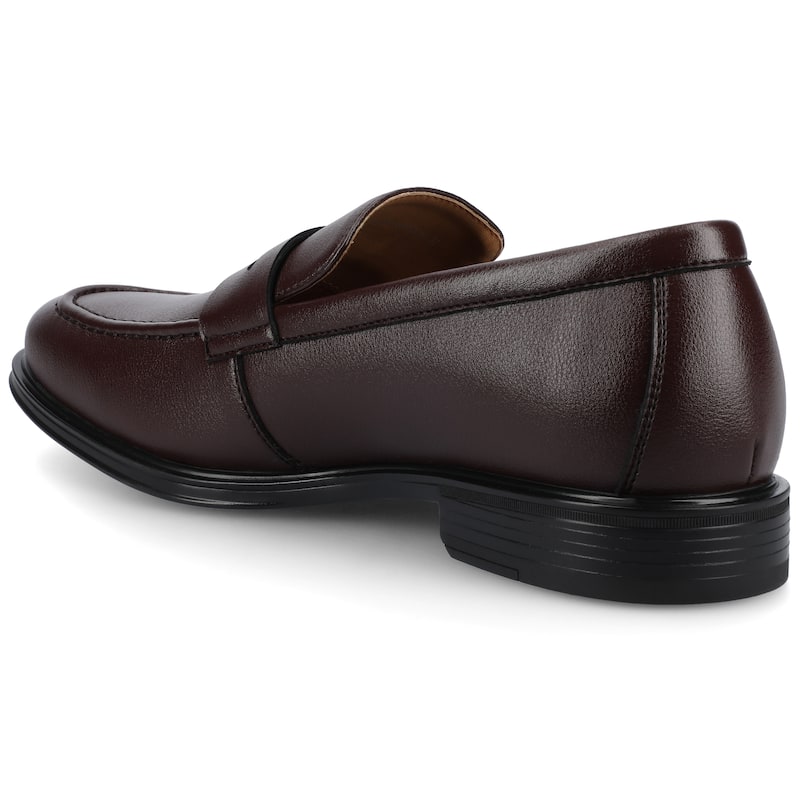 Vance Mens Phineas Medium and Wide Width Slip-on Penny Loafer Dress Shoe