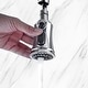 preview thumbnail 11 of 20, Transitional Bridge Kitchen Faucet with Pull-Down Sprayhead, Double Handle Kitchen Sink Faucet