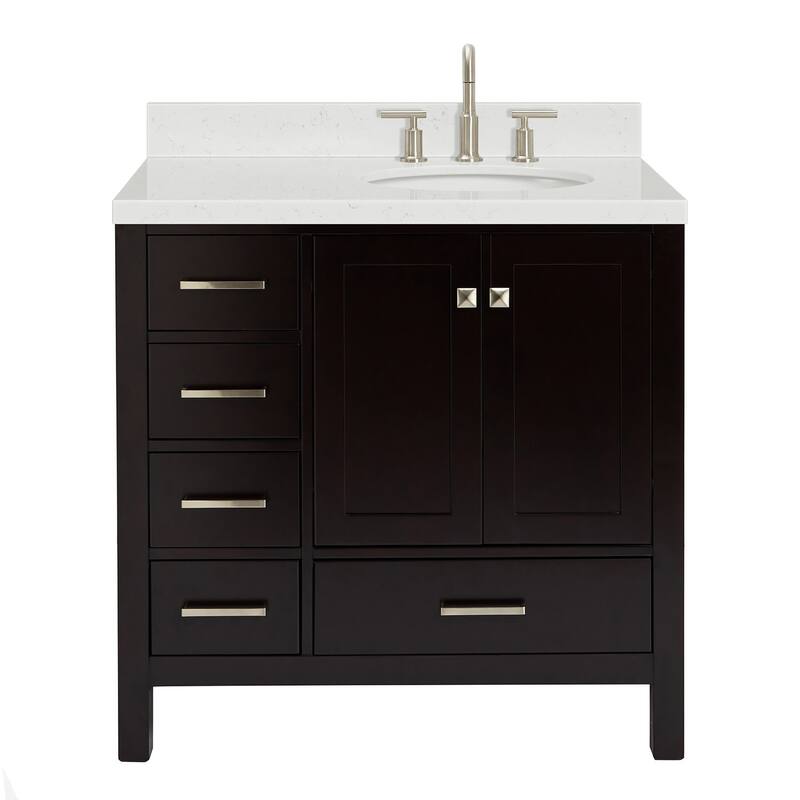 Ariel A036SRCQOVO Cambridge 36" Free Standing Single Basin Vanity Set