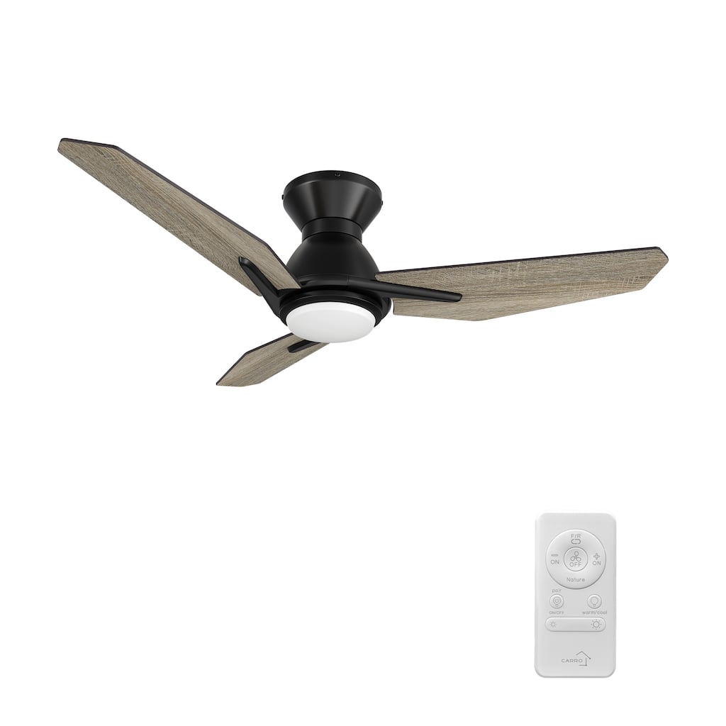 CARRO Liverpool 44-inch Indoor Ceiling Fan with Dimmable LED Light and Remote - N/A