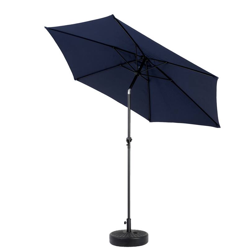 104" Patio Umbrella with Push Button Tilt,6 Ribs and Crank (No Base)