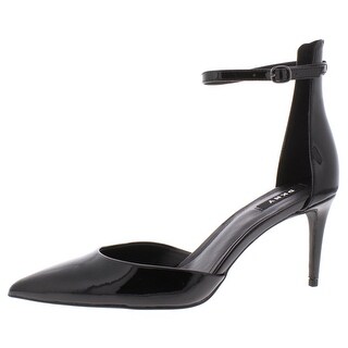 patent leather pumps with ankle strap
