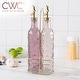 preview thumbnail 173 of 196, COOK WITH COLOR Glass Olive Oil Bottle Dispenser - 2 Pack- 17oz Oil and Vinegar Carafe Decanter