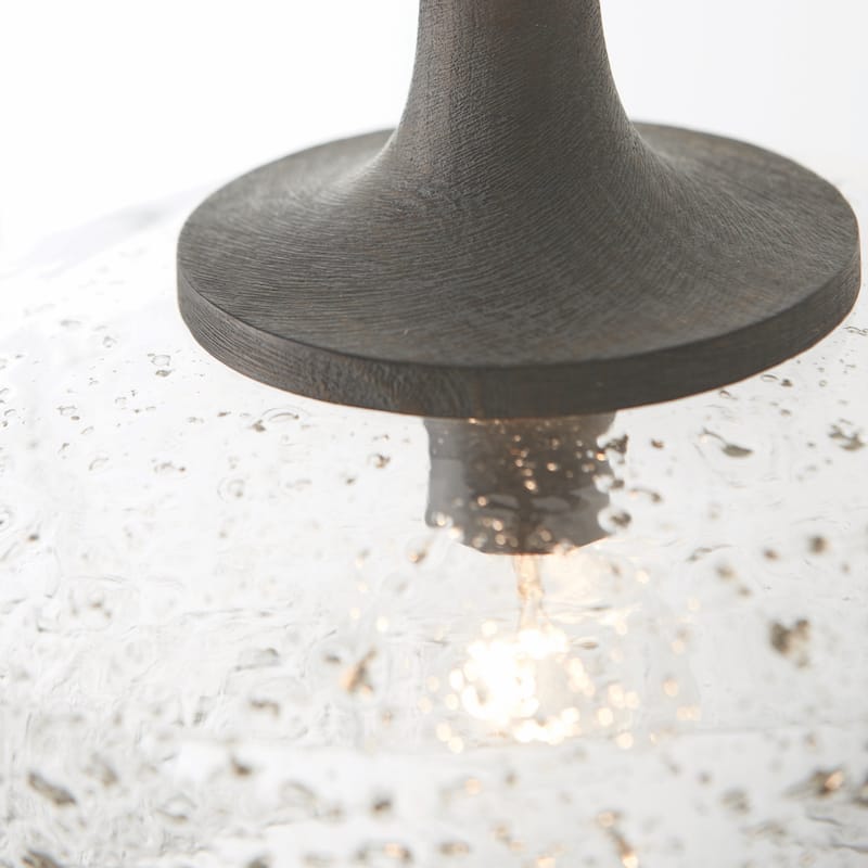Clive 1-light Carbon Grey & Black Iron Pendant