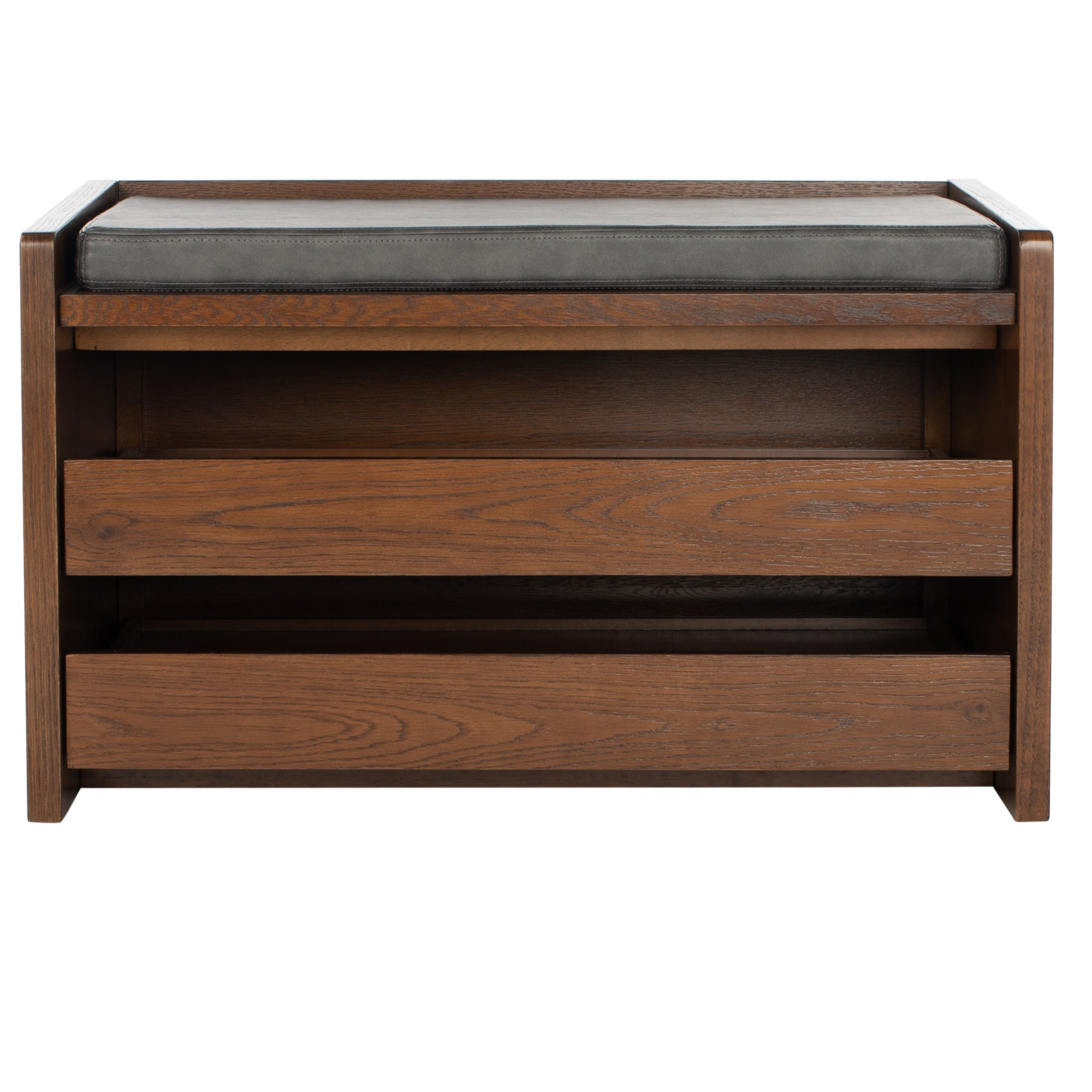 SAFAVIEH Percy Shoe Storage Bench - White/Grey