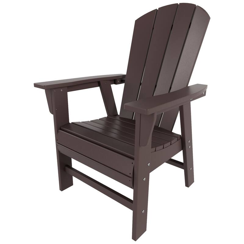 Polytrends Laguna Casual Upright Adirondack Chair (Set of 2)