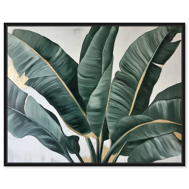 Jungle Jewel Jade II Canvas by Art Remedy - Black - 24" x 20"