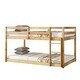 preview thumbnail 6 of 8, Natural Twin Solid Rubber Wood Loft Bed with Ladder