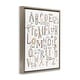 preview thumbnail 12 of 27, Stupell Nursery Animal Alphabet Chart Framed Floater Canvas Wall Art Design by Zirkus Design