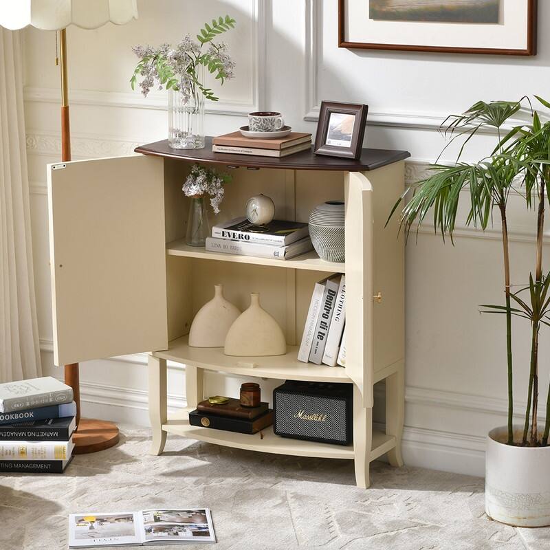 French Country 2-Door Accent Cabinet