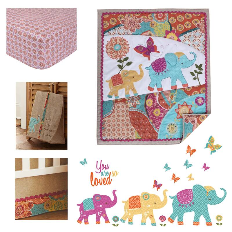 Zahara 5-Piece Nursery Crib Bedding Set - Levtex Baby