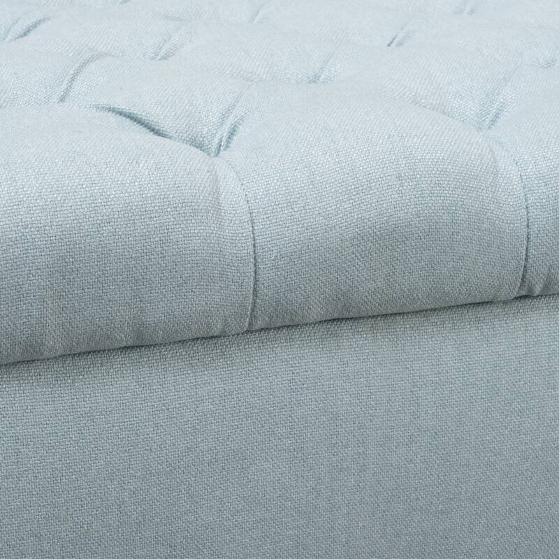 Keiko Contemporary Rolled Arm Fabric Storage Ottoman Bench by Christopher Knight Home - 50.00" L x 19.50" W x 20.50" H