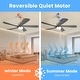 preview thumbnail 42 of 48, 52 Inch Lowe Profile Ceiling Fan with Light,3 CCT LED,Remote Control-Farmhouse, Modern, Contemporary - 52 inches
