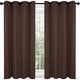 preview thumbnail 88 of 135, Deconovo Grommet Room Darkening Curtains, Set of 4 Panels 52x45 Inch - Chocolate