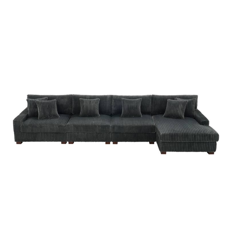 Anne 150" W Oversized Upholstered Modular Sectional Sofa