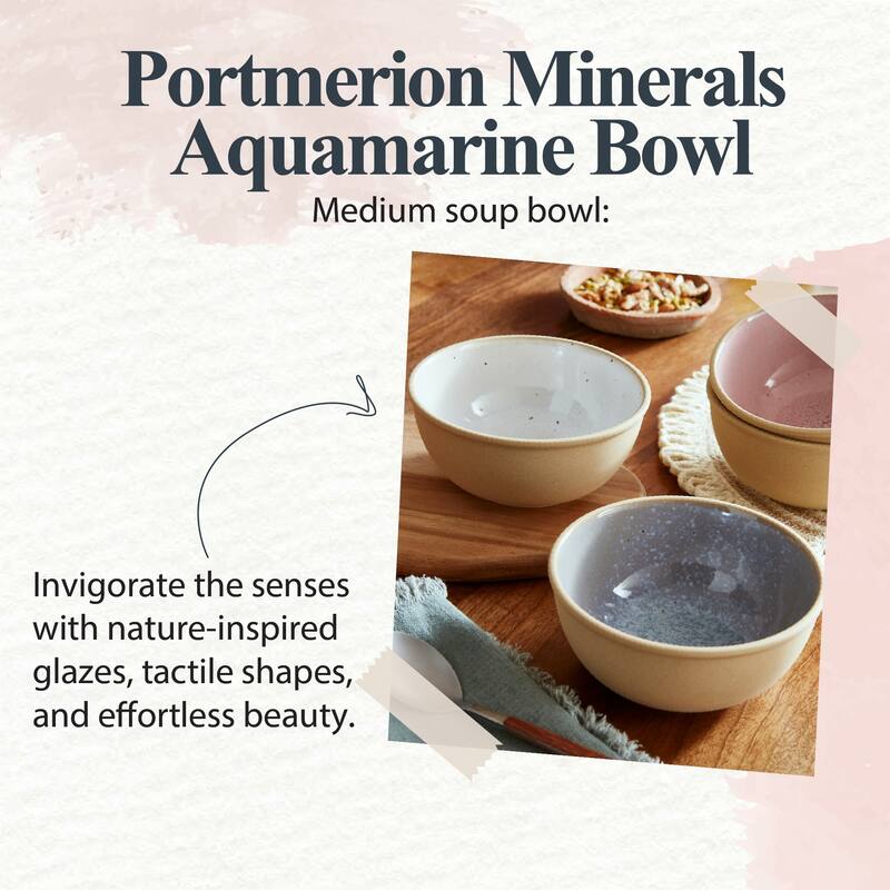 Portmeirion Minerals Set of 4 Medium Serving Bowls - 6 Inch