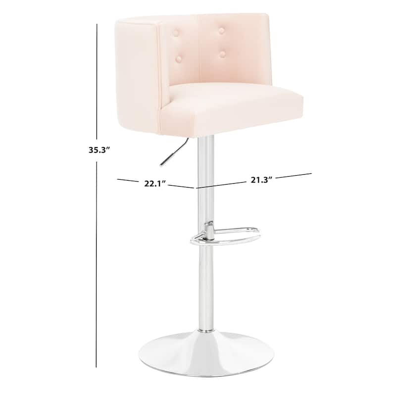 SAFAVIEH Couture Mairearad Adjustable Bar Stool - 21Wx22Dx44H