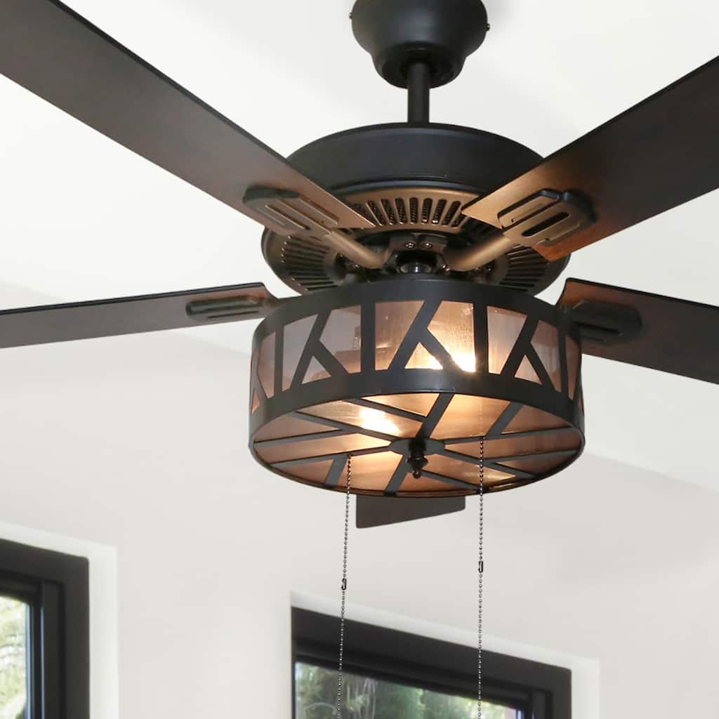 Copper Grove Zander 52-inch Urban Caged LED Ceiling Fan - 52"L x 52"W x 19.25"H