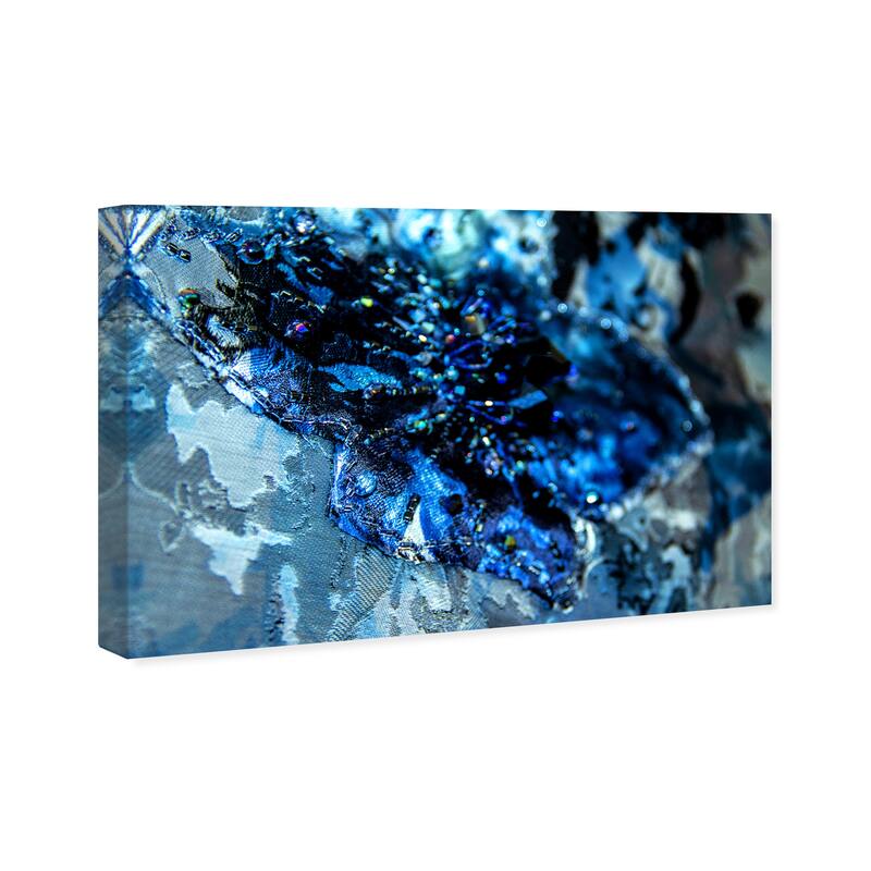 Wynwood Studio Canvas Fashion and Glam Mark Zunino - Saphire Tide Tapestry Blue and Modern & Contemporary Wall Art Canvas Print