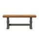 preview thumbnail 19 of 42, Eleanor Two-Tone Trestle Leg Wood Dining Bench by iNSPIRE Q Classic