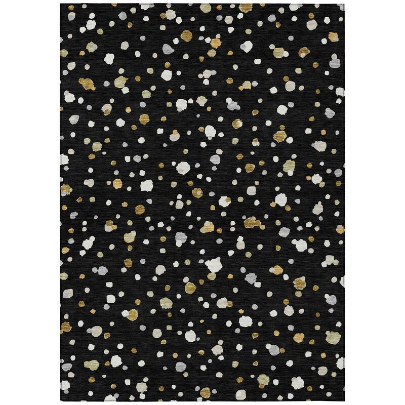 Machine Washable Indoor/ Outdoor Contemporary Sheinelle Chantille Rug